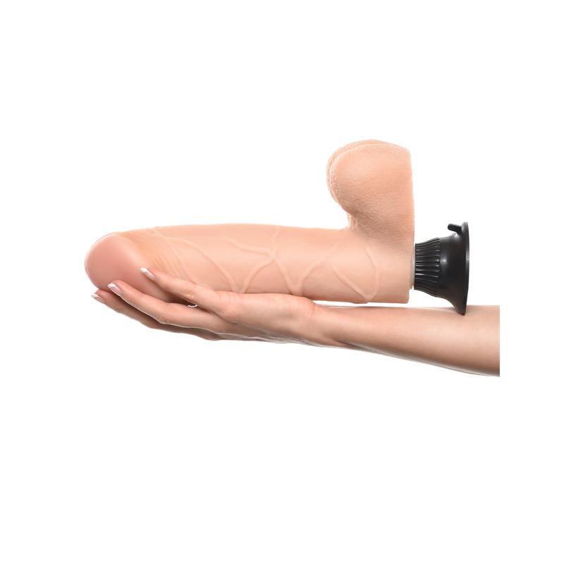 Vibrador Realista No. 10 25,4 cm Natural - Imagen 9