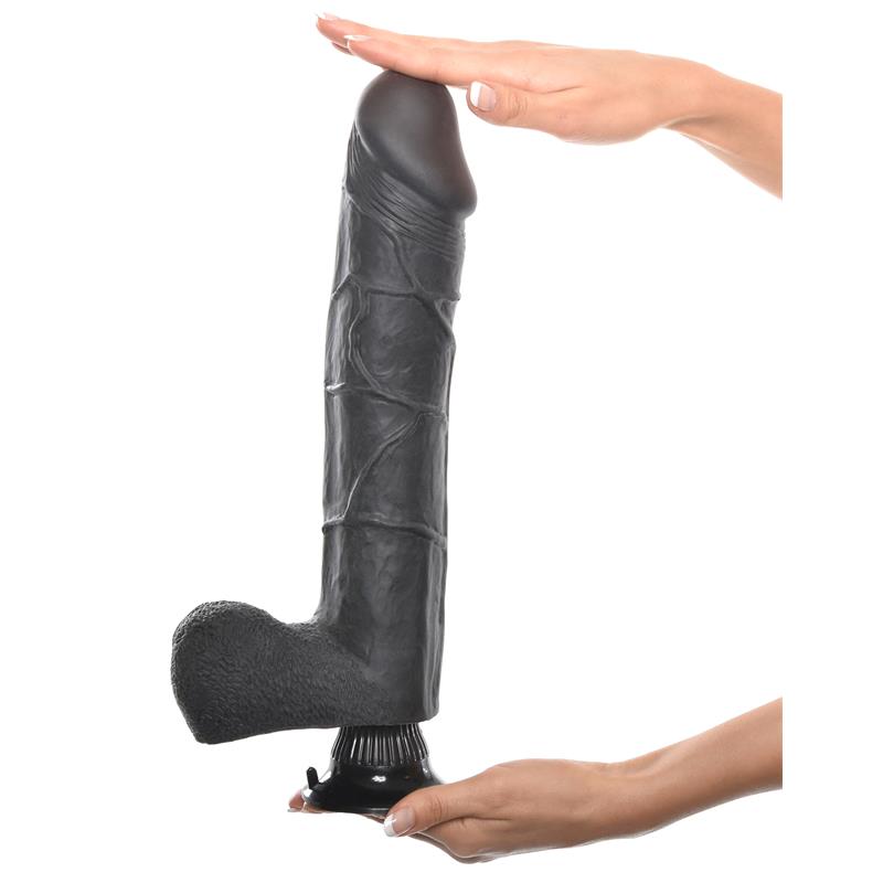 Vibrador Realista No. 12 30,5 cm Negro - Imagen 5