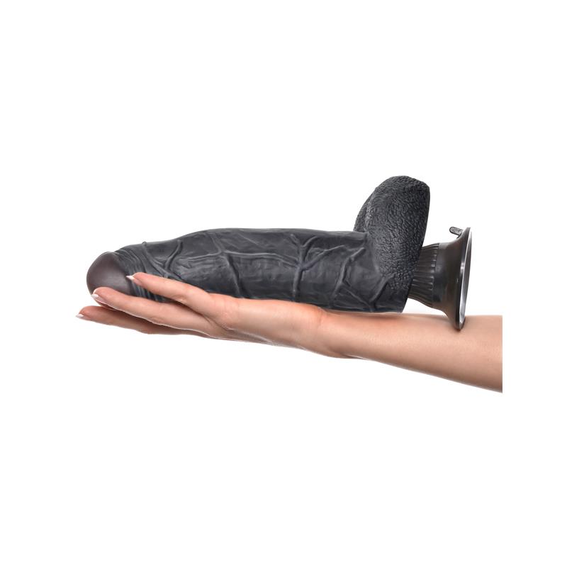 Vibrador Realista No. 7 22,9 cm Negro - Imagen 7