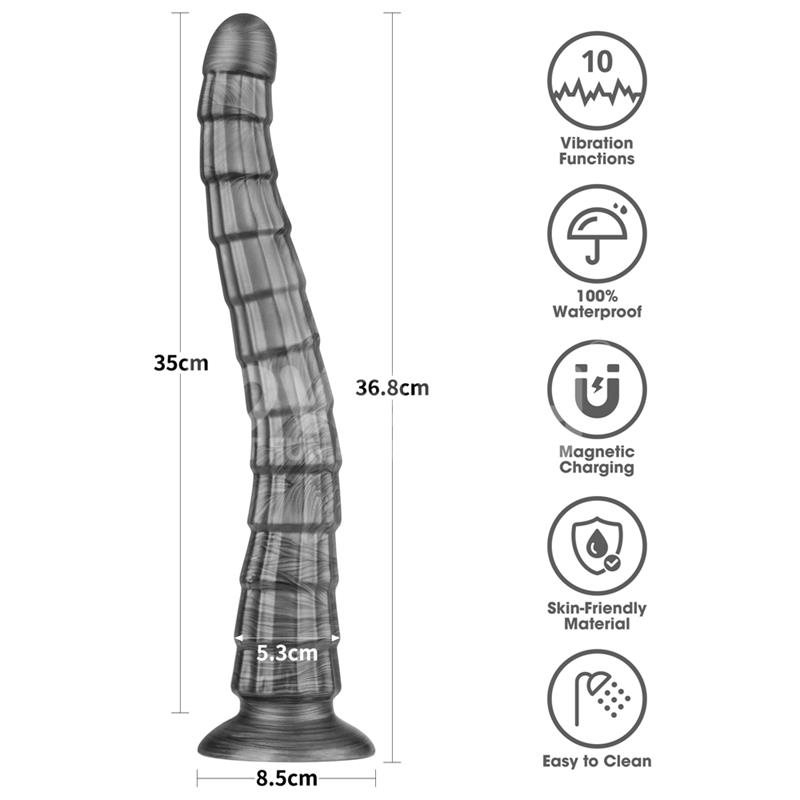 Vibrax Slider Dildo anal con Vibración King Sized 14.5 - Imagen 11