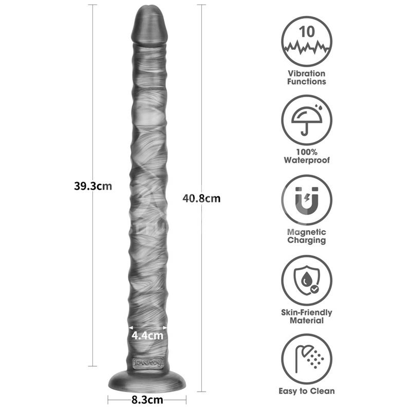 Vibrax Slider DIldo Anal con Vibración King Sized 16 - Imagen 11