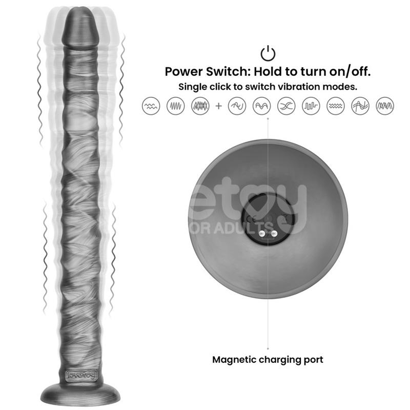 Vibrax Slider DIldo Anal con Vibración King Sized 16 - Imagen 10