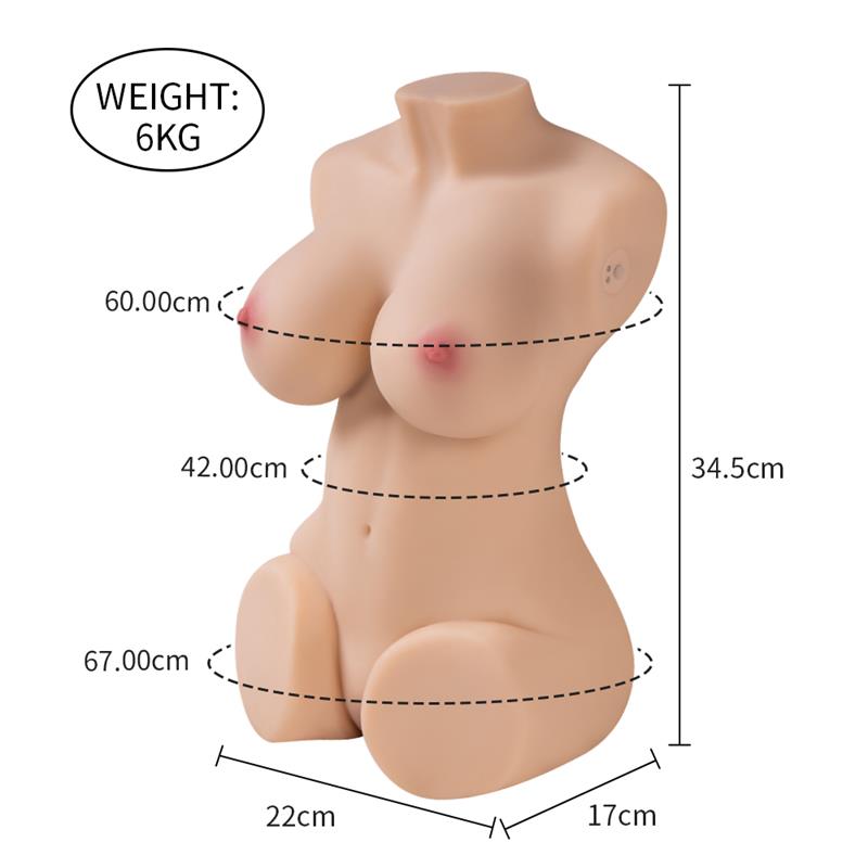 Wendy Torso con Vibración y Efecto Succión 6 kg - Imagen 14