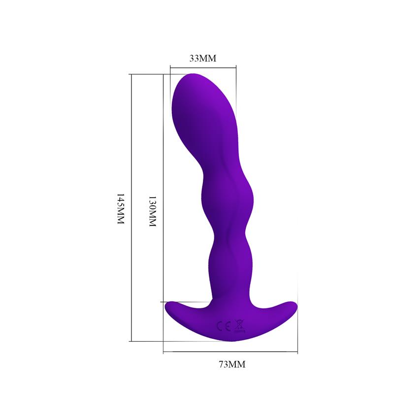 Yale Plug Anal con Vibración Púrpura - Imagen 9