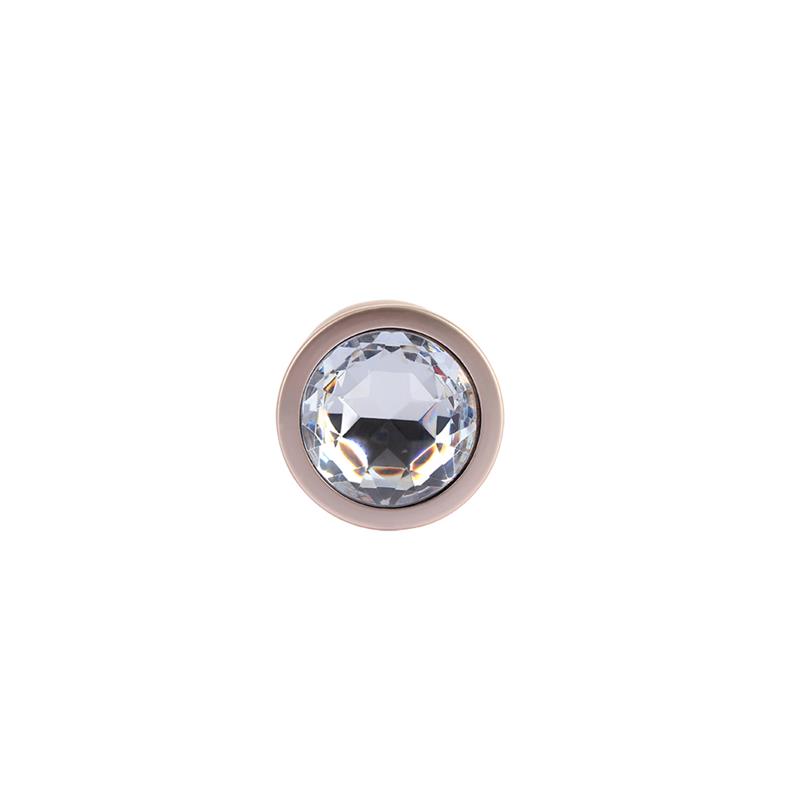 Candy Rose Gold Gem Plug Anal con Joya en la Base Talla M - Imagen 3