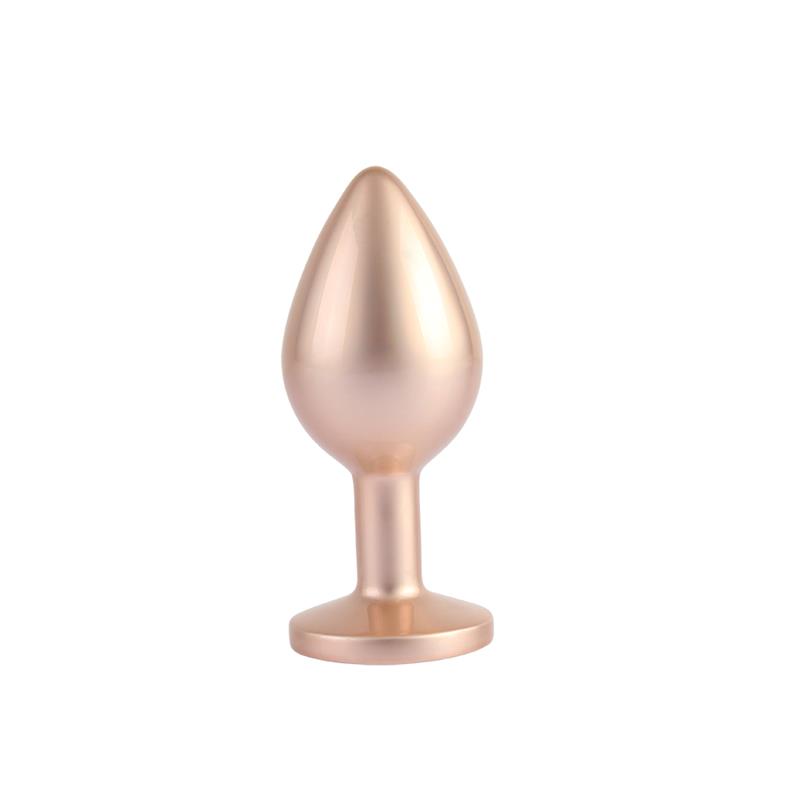 Candy Rose Gold Gem Plug Anal con Joya en la Base Talla M - Imagen 5
