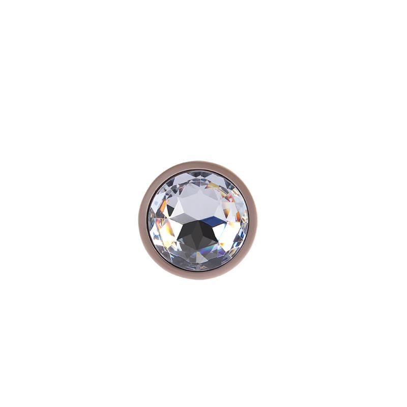 Candy Rose Gold Gem Plug Anal con Joya en la Base Talla S - Imagen 4