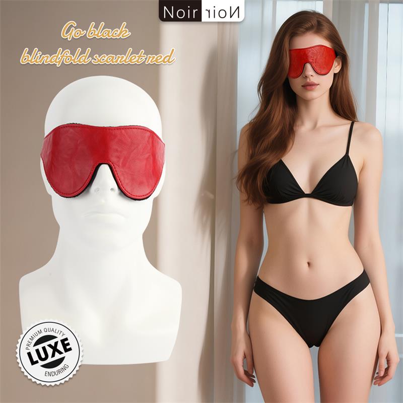 Go black Antifaz Scarlet Red Rojo - Imagen 2