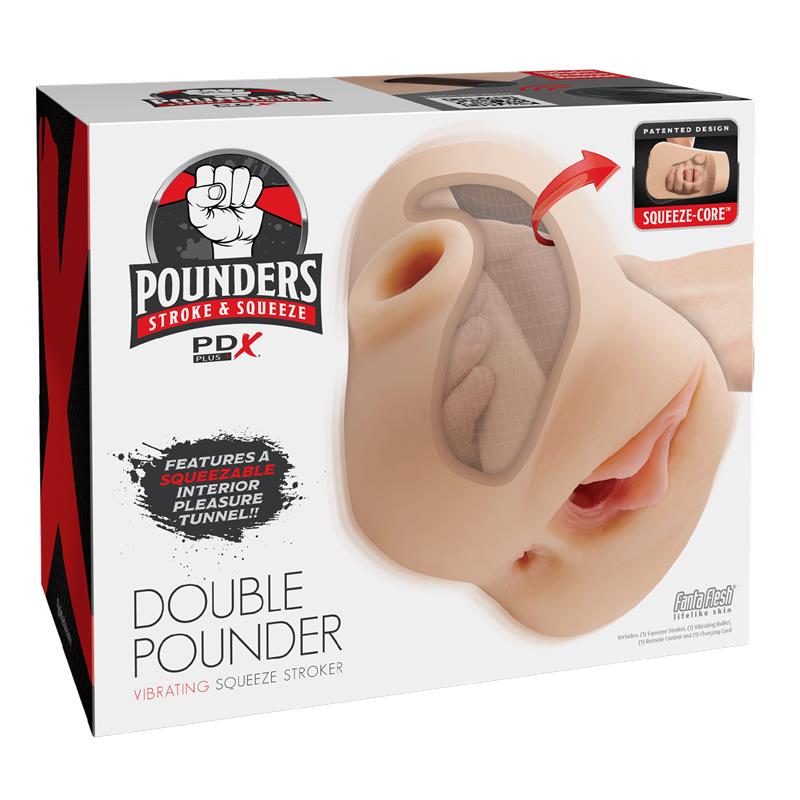 Masturbador con Vibración Double Pounder - Imagen 7