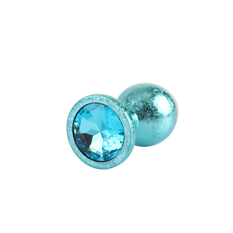 Nebula Blue Gem Plug Anal con Joya en la Base Talla M - Imagen 2