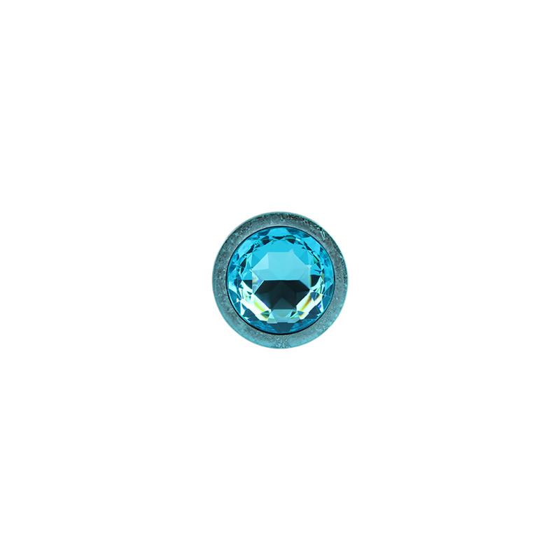 Nebula Blue Gem Plug Anal con Joya en la Base Talla M - Imagen 5