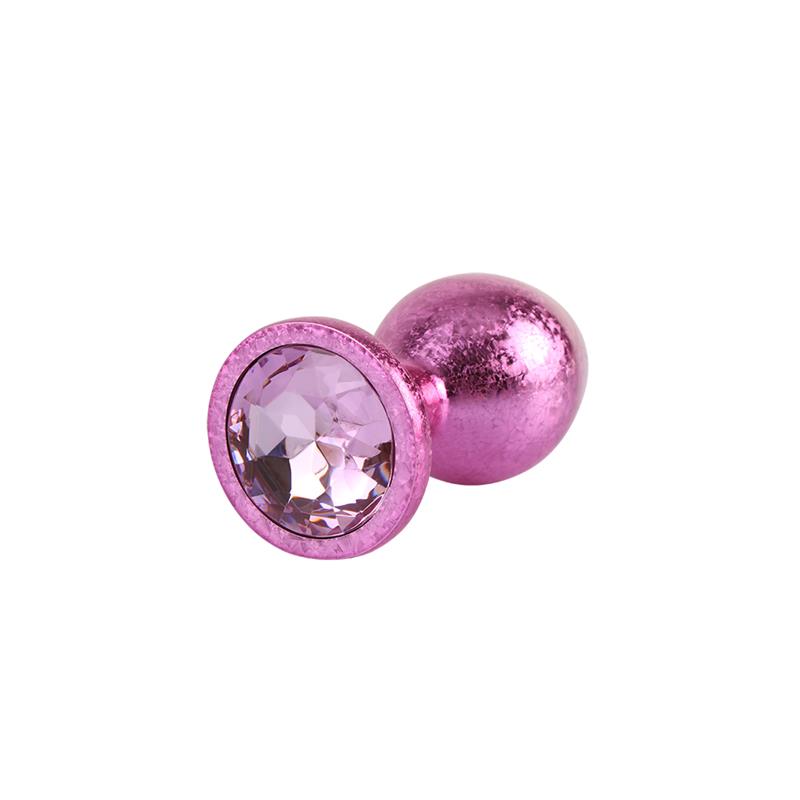 Nebula Pink Gem Plug Anal con Joya en la Base Talla M - Imagen 2