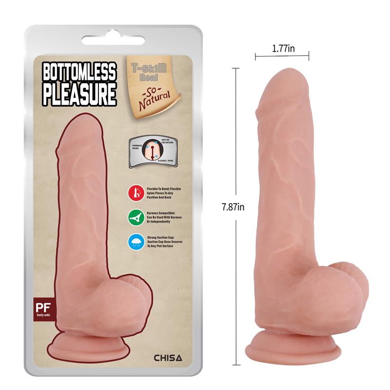 Bottomless Pleasure Dildo Dual Density 20cm - Imagen 5