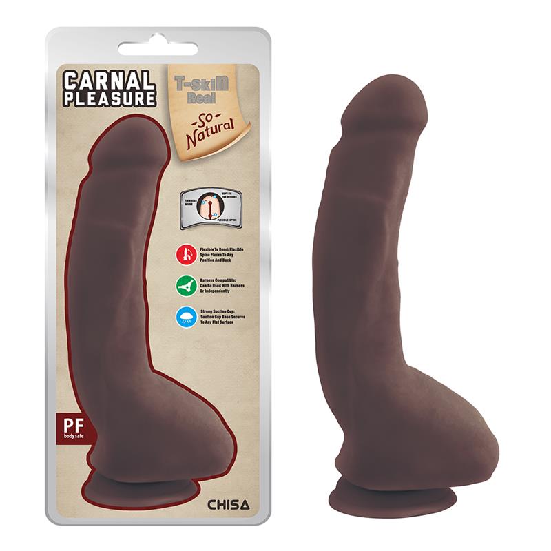 Carnal Pleasure Dildo dual Density Marrón 23.5cm - Imagen 6