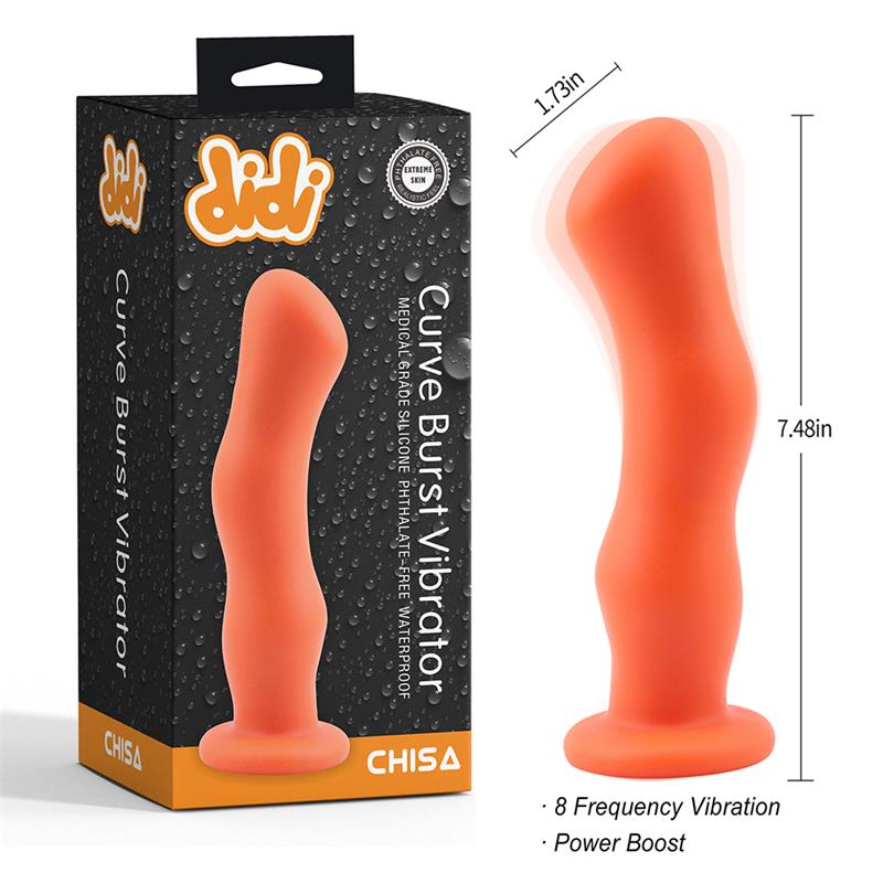 Curve Burst Dildo Curvado con Vibracion - Imagen 5