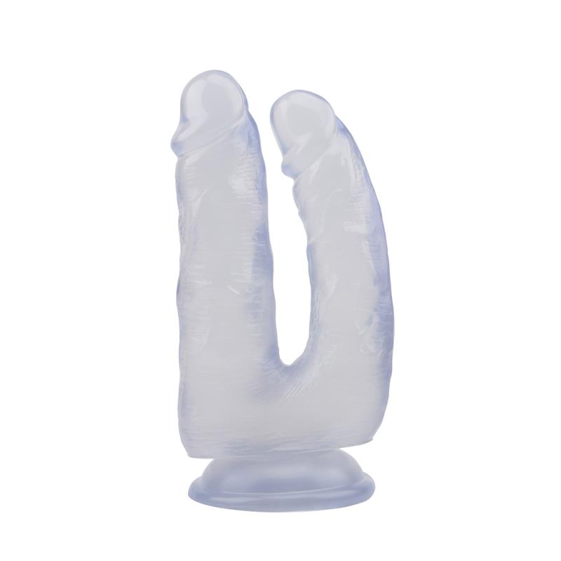 Dildo Doble 6.3 - 18cm Transparente