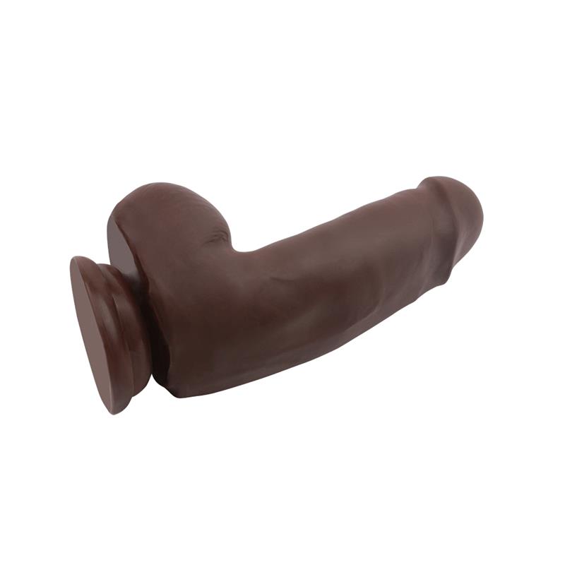 Lecher Dildo Dual Density Marrón 18cm - Imagen 4