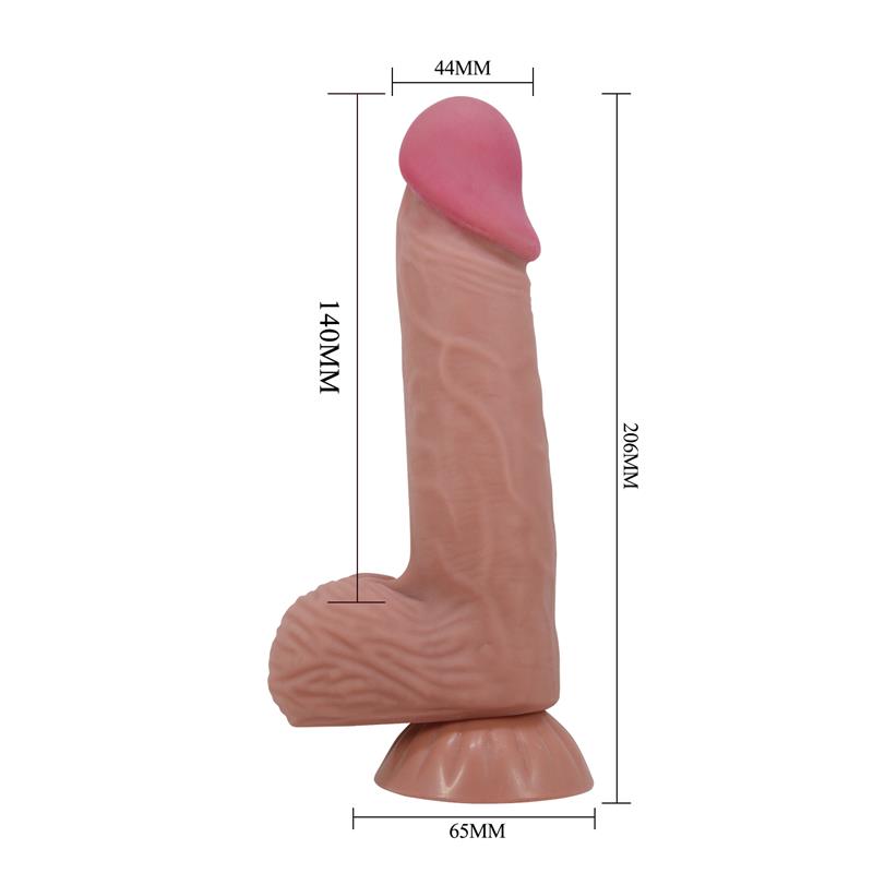 Lisle Dildo Realista Piel Deslizante Retractil 20.6 cm - Imagen 8