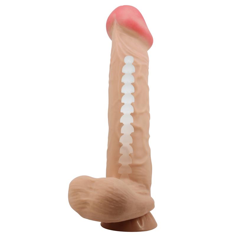 Mendel Dildo Realista Piel Deslizante Retractil 26 cm - Imagen 2