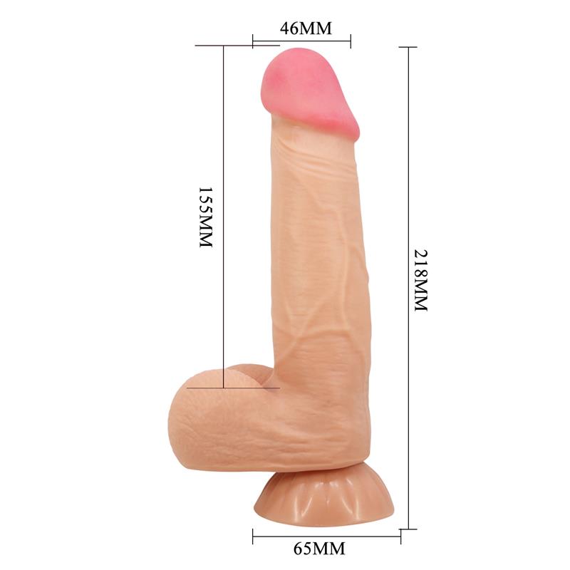 Najm Dildo Realista Piel Deslizante Retractil 21.8 cm - Imagen 9