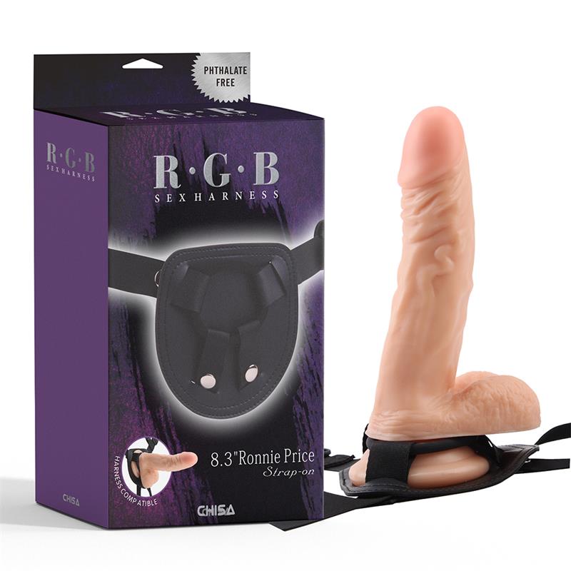 Arnés con dildo Ronnie Price 8.3
