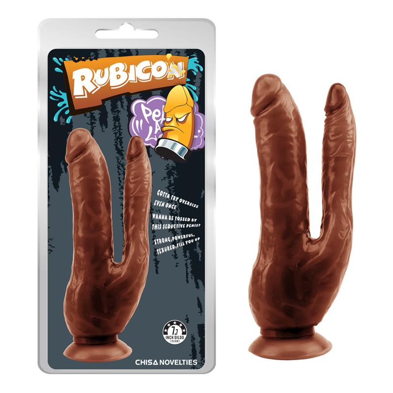Detalle de Dark Magic Dildo Doble 7.7 - 19.5cm Marrón