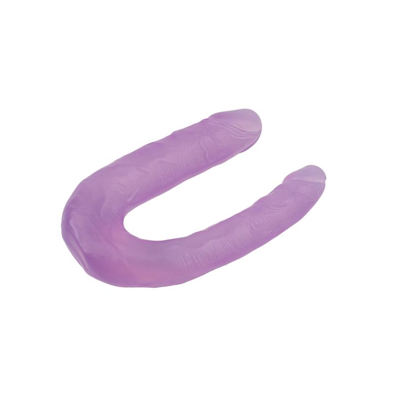 Detalle de Dildo Doble 13 - 17cm Purpura