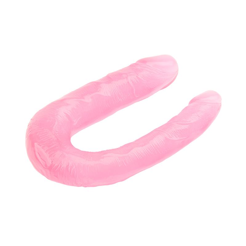 Detalle de Dildo Doble 13 - 17cm Rosa