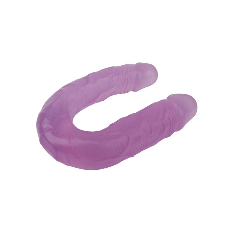 Detalle de Dildo Doble 14 - 18cm Purpura