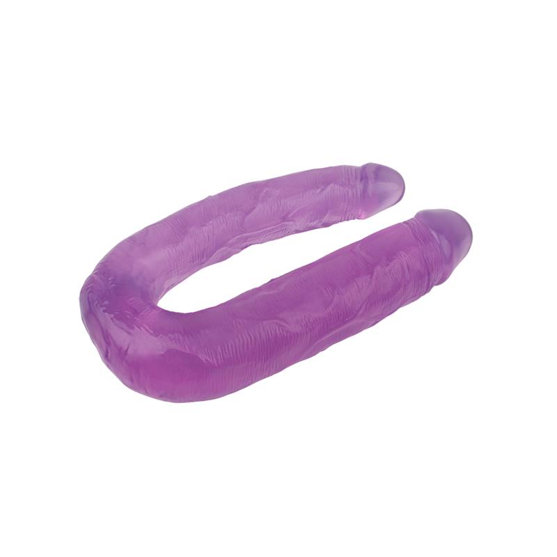 Detalle de Dildo Doble 17.7 - 22.5cm Purpura