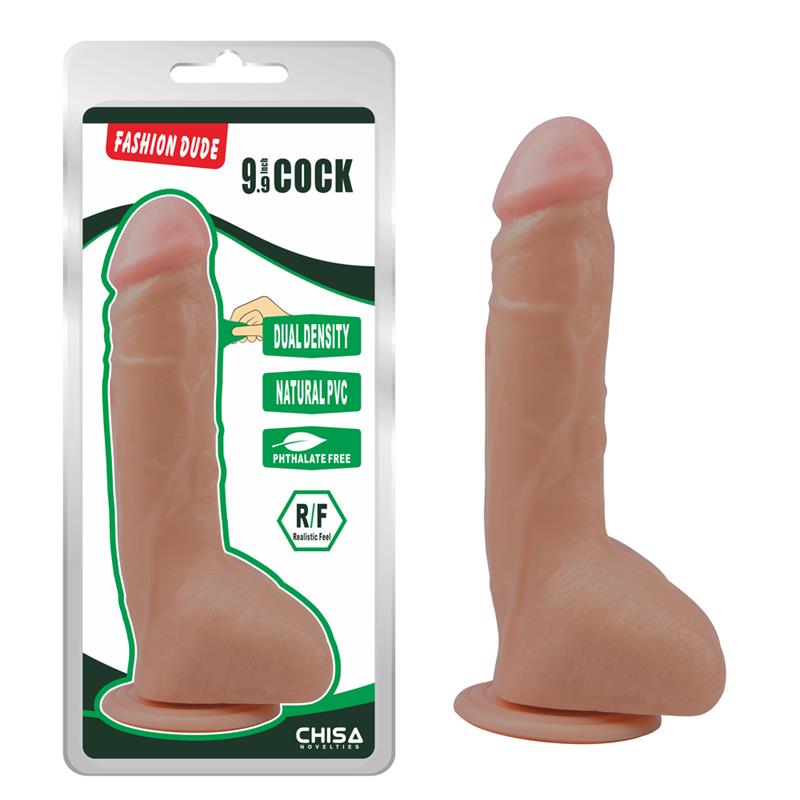 Detalle de Dildo Dual Density Fashion Dude 9.9 Natural