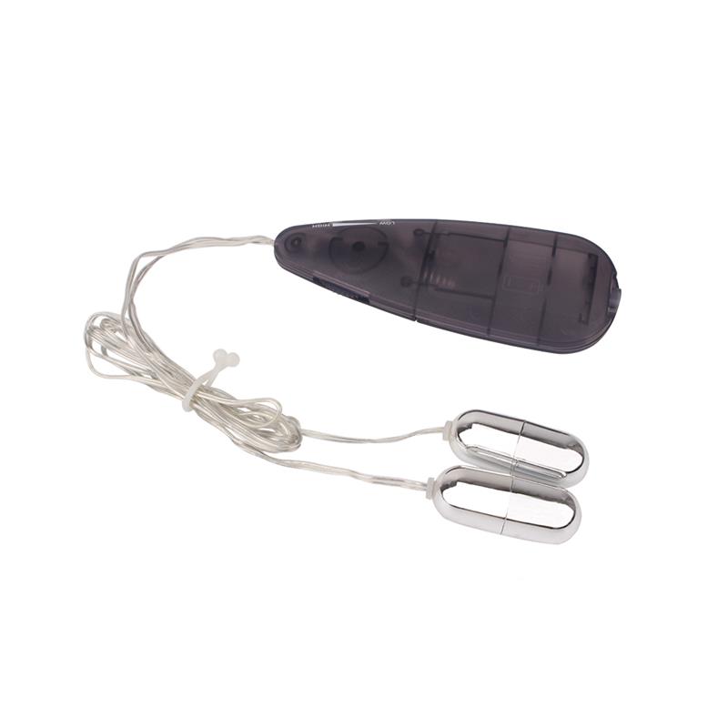 Detalle de Double Play Balas Vibradoras 11.5cm Negro
