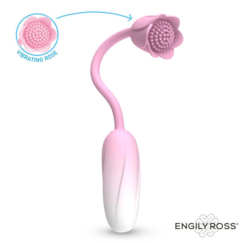 Florae Huevo Vibrador con Rosa Estimuladora - Imagen 2