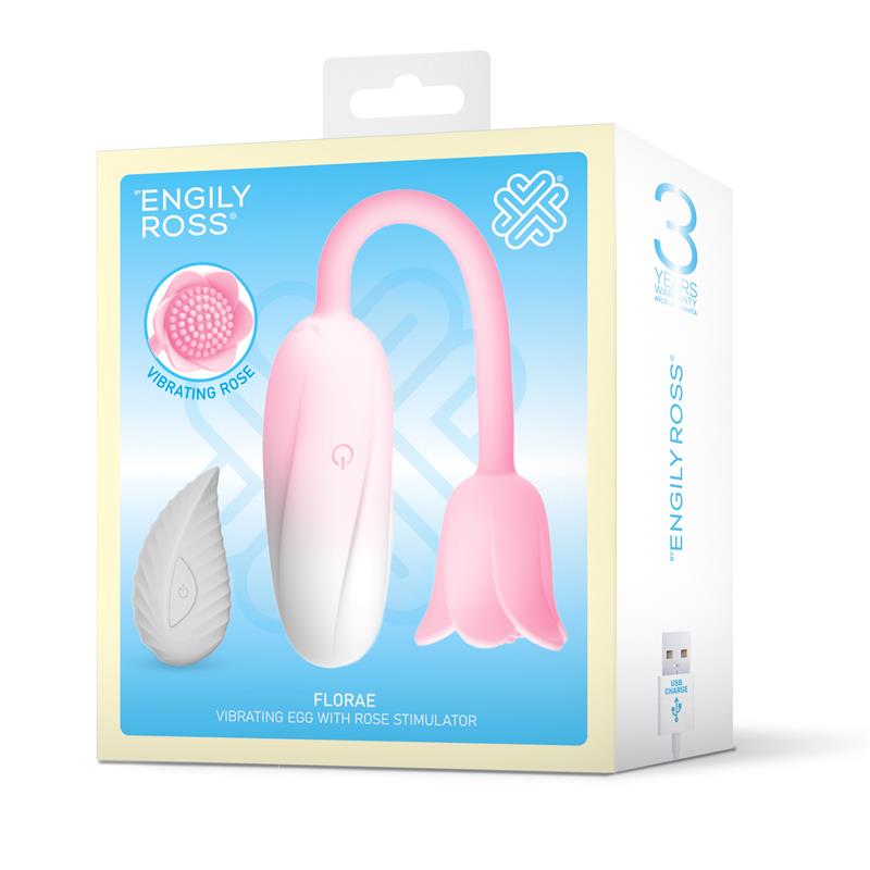 Florae Huevo Vibrador con Rosa Estimuladora - Imagen 11