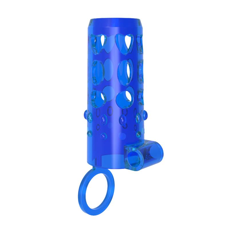 Funda para el Pene con Vibración Azul - Imagen 4