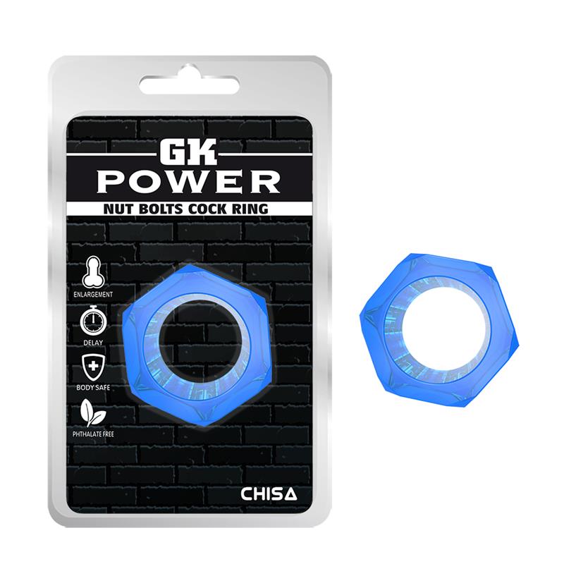 Nust Bolts Anillo para el Pene Azul