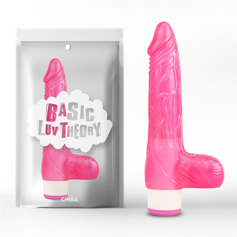Detalle de Vibrador Multi Velocidad Realista Rosa 20 cm
